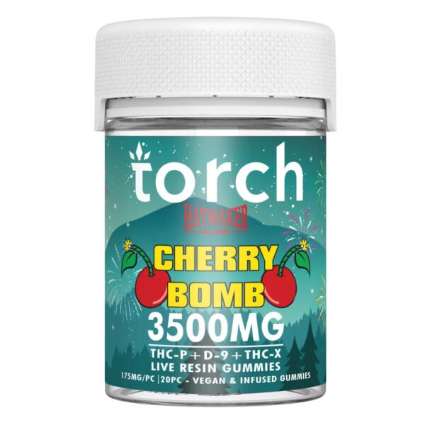 torch haymaker gummies cherry bomb– 3500mg edibles torch haymaker gummies cherry bomb– 3500mg edibles