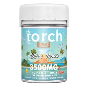torch haymaker gummies citrus punch – 3500mg edibles