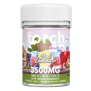 torch haymaker gummies pink lemonade– 3500mg edibles