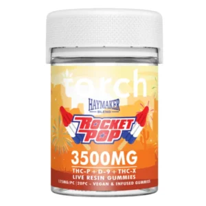torch haymaker gummies rocket pop – 3500mg edibles
