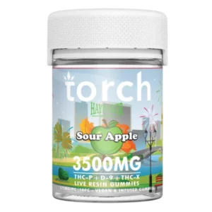 torch haymaker gummies sour apple – 3500mg edibles