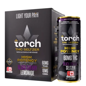 Black Cherry High Potency D9 THC Seltzer