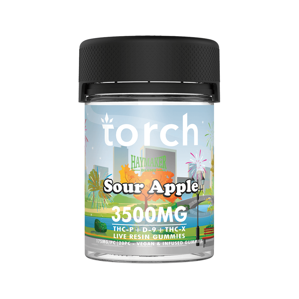 Torch Haymaker Gummies Sour Apple 3500mg