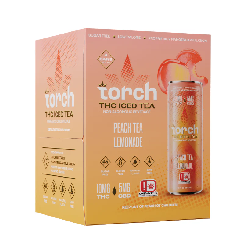 Peach Tea Lemonade D9 THC Iced Tea - Image 4