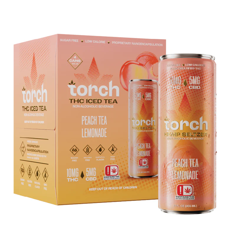 Peach Tea Lemonade D9 THC Iced Tea